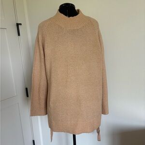 Vigoss Women's Cowl Neck Sweater in Tan